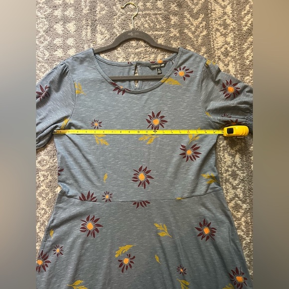Toad&Co Blue Floral Midi Dress size 1X (M100) - Picture 10 of 12